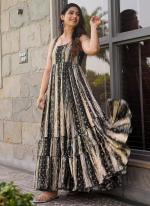 Rayon Multi Colour Casual Wear Printed Readymade Gown